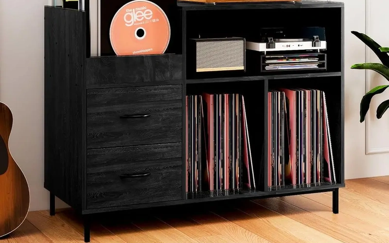 black-wood-vinyl-record-storage-cabinet